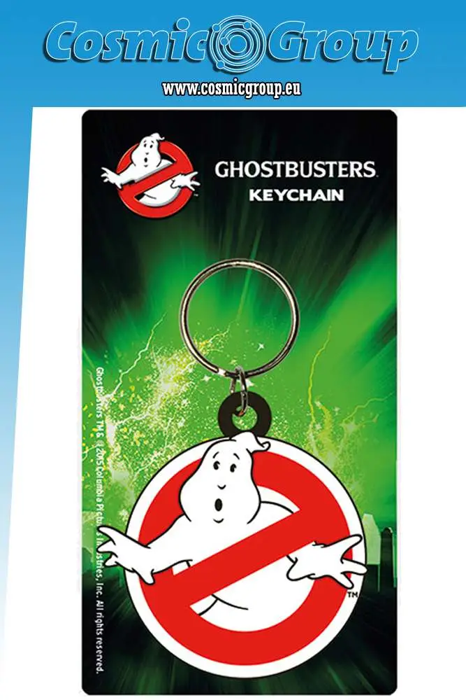 Porte-clés ghostbusters logo rubber